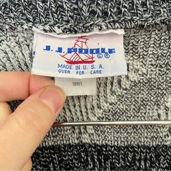 Vintage Southwestern Aztec Tribal Long Line Open Front Knit Cardigan Sweater - Picture 7 of 9